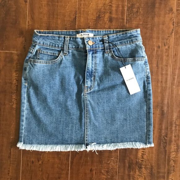 lulus jean skirt